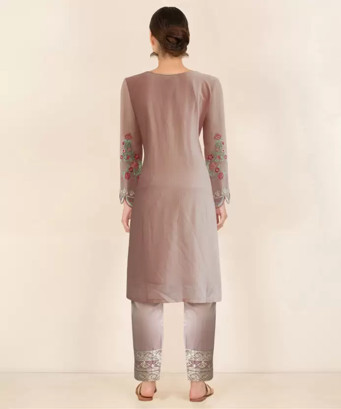 Women Georgette, Pure Cotton Kurta Pant Set Aisha Collections